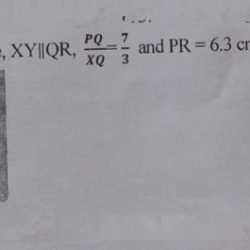 Pq 6x 25 and qr 16 3x find pr