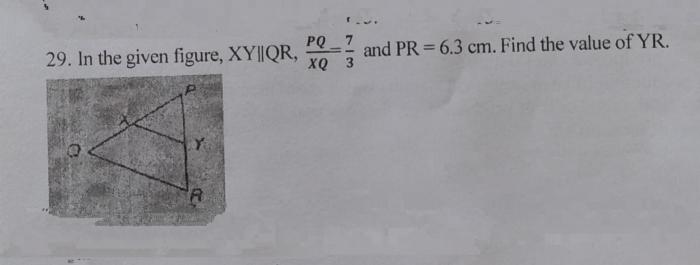 Pq 6x 25 and qr 16 3x find pr