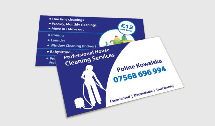 Cleaning business choose cards house board zazzle